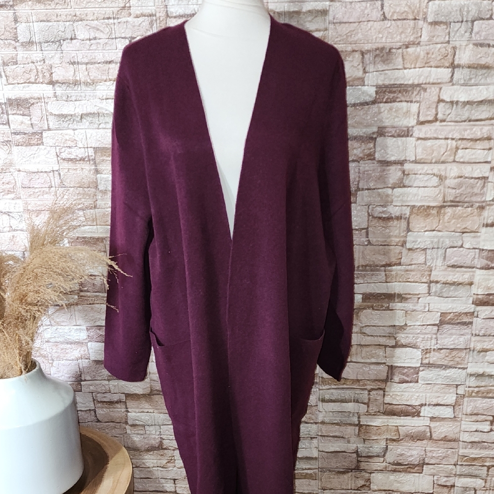 Rachel Rachel Roy Brand New Women's Purple Open-Front Sweater